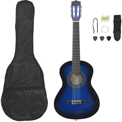  8-dijelni set klasične gitare za početnike plavi 1/2 34 " Cijene