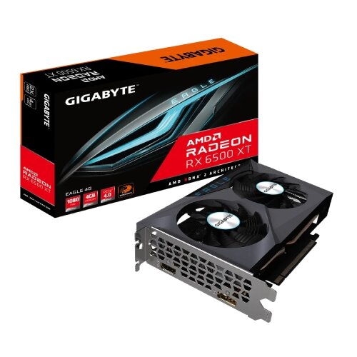 Gigabyte VGA RX 6500 XT Eagle;4GB GDDR6 64bit; HDMI,DP;[GV-R65XTEAGLE-4GD] Cijene