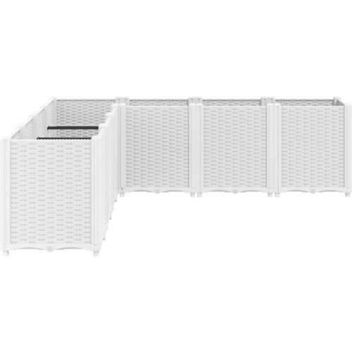  Vrtna sadilica bijela 160 x 160 x 53 cm PP Slike