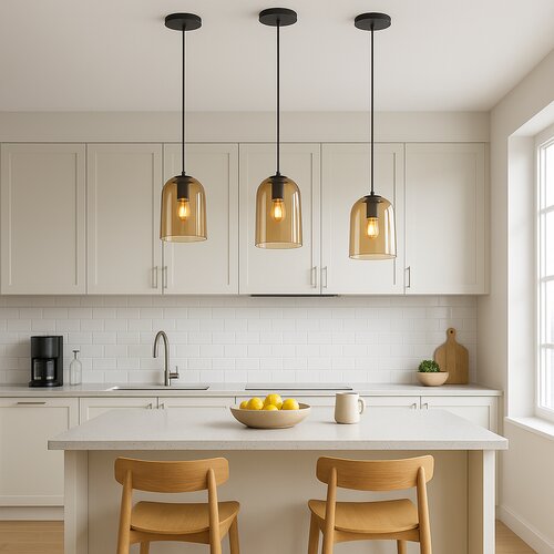 Toolight Viseća lampa APP1704-1PC Amber Slike