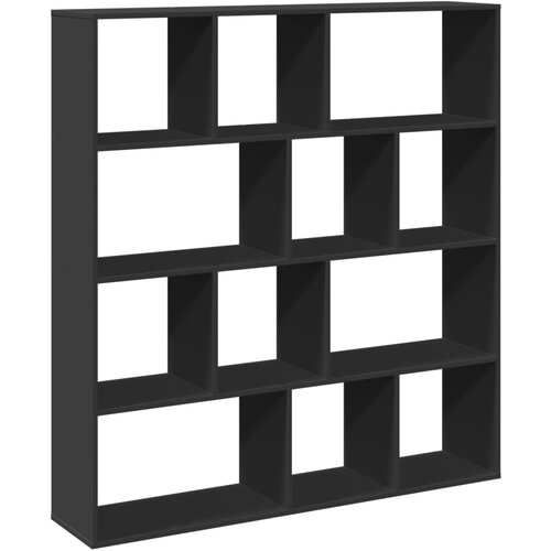 Maison Chic Knjižna omara - Knjižni regal črna 132x29x141,5 cm inženirski les, (21724713) Slike