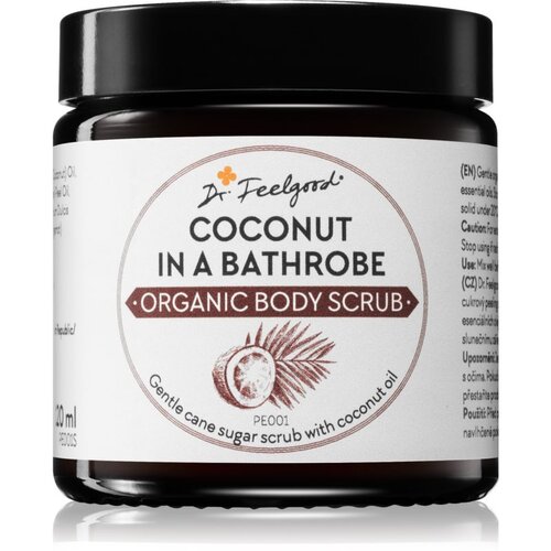 Dr. Feelgood Organic Coconut in a Bathrobe sladkorni piling s kokosovim oljem 120 ml Cene