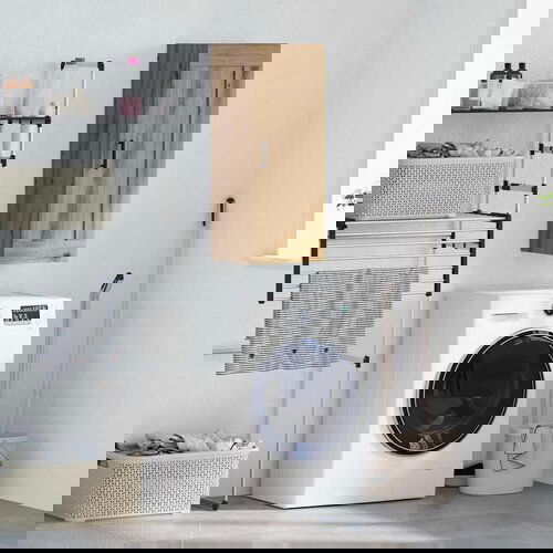 vidaXL Zidni ormarić Umjetnički hrast 34,5 x 34 x 90 cm Cene