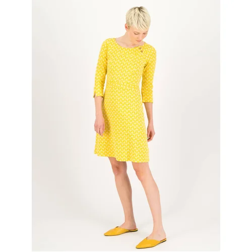 Blutsgeschwister Yellow Women Patterned Dress - Women