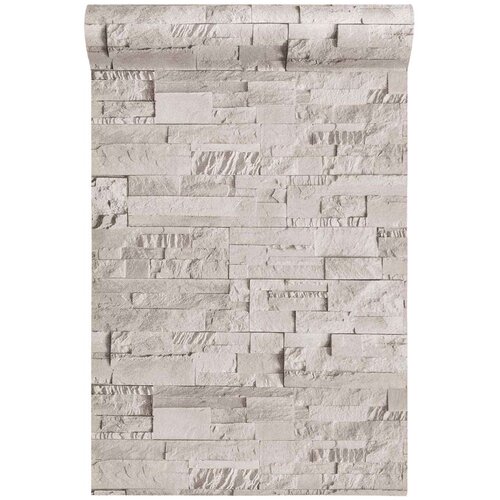  3D tapeta kamena Krem 10 x 0 53 m N woven tkanina - Krem Slike