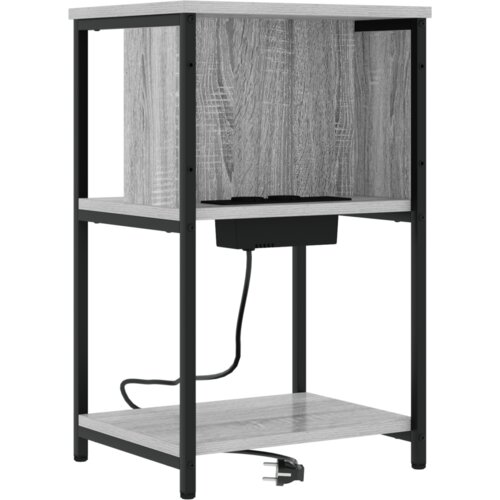  Noćni ormar 2 pcs Sivi hrast sonoma 38 x 31 x 61 cm Slike