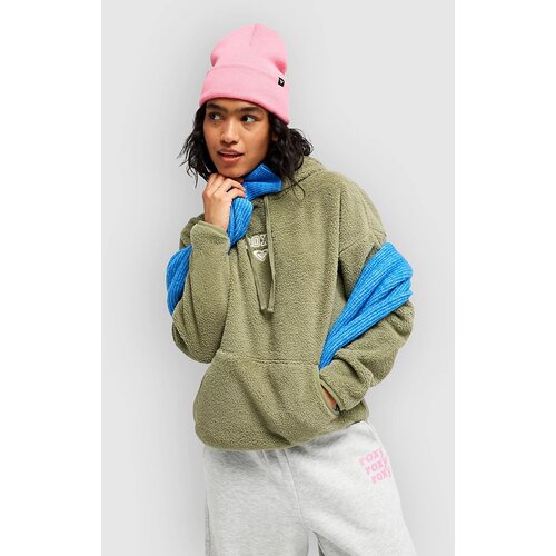 Roxy Cool Calling Fleece Hoodie oil green Cene