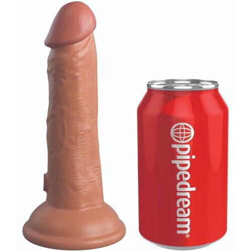 King Cock ELITE - REALISTIC SILICONE DILDO 15.2 CM CARAMEL Slike
