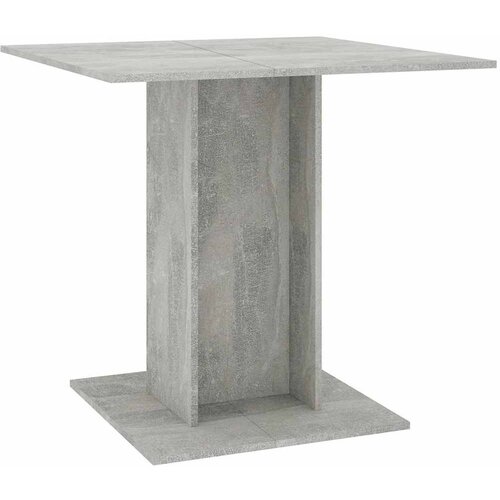 Maison Chic Jedilna miza - Kuhinjska miza - Jedilni stol betonsko siva 80x80x75 cm iverna plo&amp;scaron;ča, (21714923) Slike