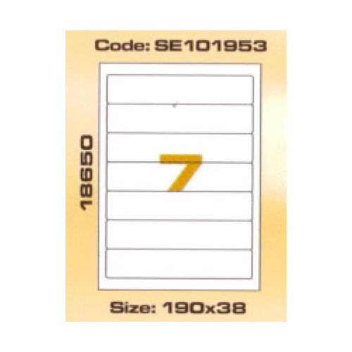 Utility Etikete 190 x 38 mm Slike