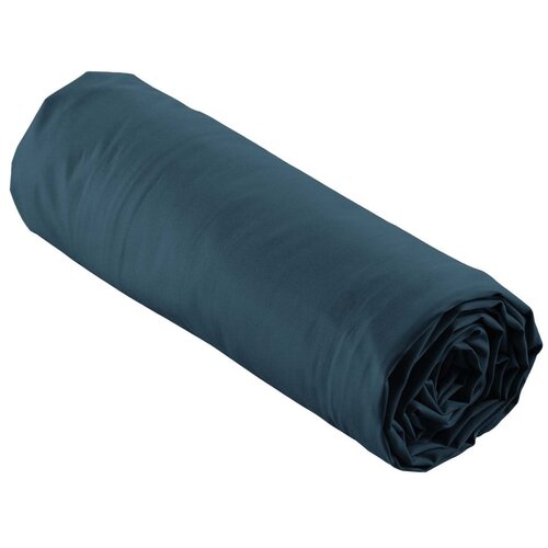Douceur d int&amp;eacute;rieur Temno modra napenjalna rjuha iz bombažnega perkala 180x200 cm Percaline &amp;ndash; Slike
