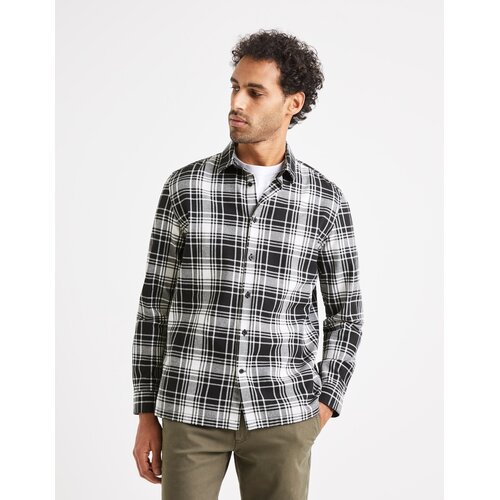 Celio Plaid Shirt Vabene - Men Slike