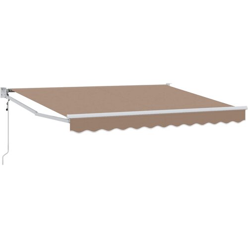  Povlačivi tende Sivosmeđa 4 x 2 m Poliester i metal Slike