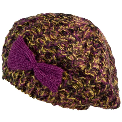 Art of Polo Woman's Beret cz2700 Yellow/Violet