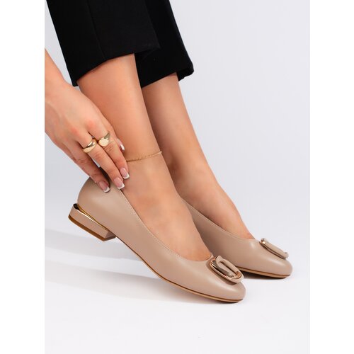 Sergio Leone Elegant women&amp;#039;s beige ballerinas by Slike