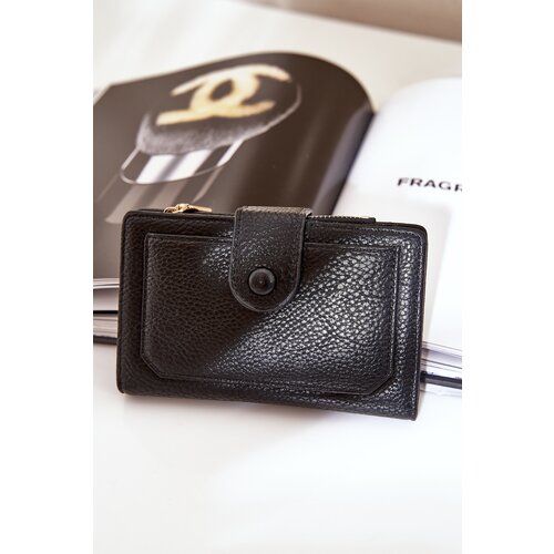  Ladies Wallet Made Of Eco Leather Black Isamille Slike