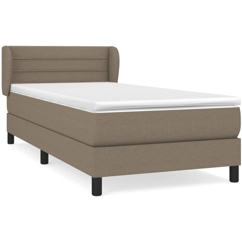 Maison Chic Box spring postelja - Vzmetna postelja z vzmetnico taupe 80x200 cm blago SL7173, (21886683) Cene