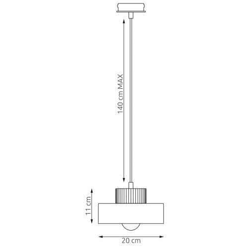  visilica na sajli kivi 1xE27/15W/230V bež Slike