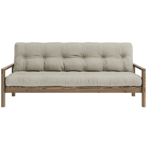 Karup Design Bež lanena sklopiva sofa 205 cm Knob – Cene