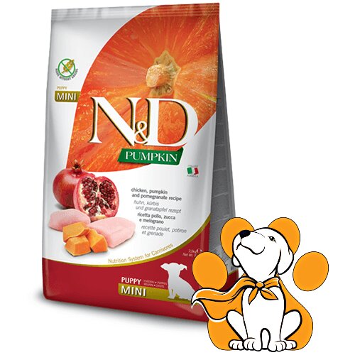 N&d Suva hrana za &scaron;tence Pumpkin Mini Piletina, Bundeva i Nar 7kg Cene