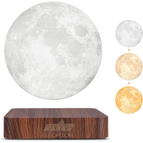 ELEOPTION Lebdeča 3D Luna LED Svetilka Slike