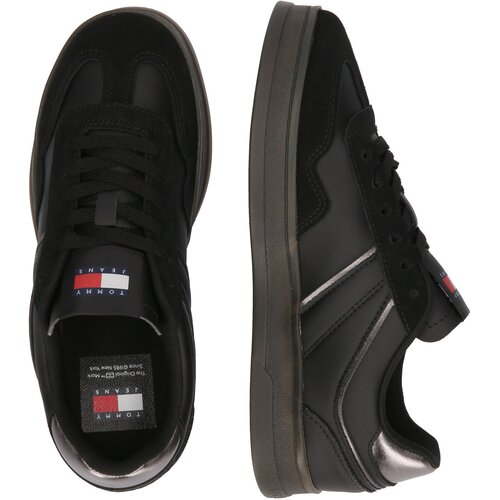 Tommy Jeans Nizke superge &amp;#039;The Greenwich&amp;#039; srebrno-siva / črna Slike