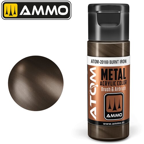 AMMO by MIG Jimenez Ammo ATOM Metallic Burnt Iron (Metallic spaljeno gvožđe) - ATOM-20169 Slike