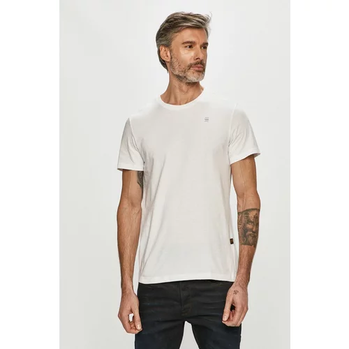 G-star Raw Pamučna majica boja: bijela, jednobojni model