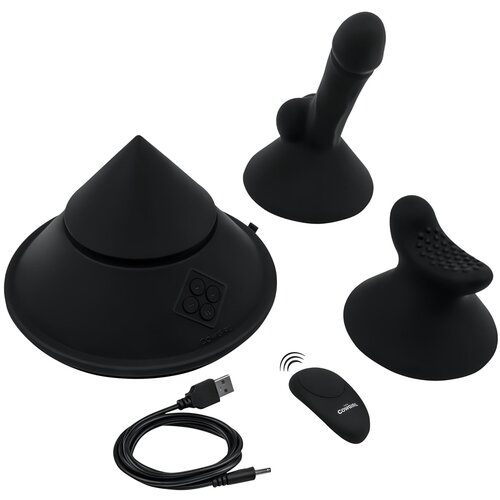 The Cowgirl Cone - pametna seks ma&amp;scaron;ina s različitim dodacima (crna) Slike