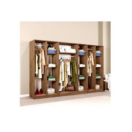 Hanah home Ormar Kardelen 1600-116, 280x180x51.8 cm, , Smeđa Slike