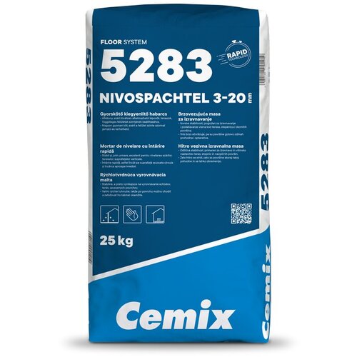 Cemix Masa za izravnavanje podova brzovezujuća Nivospachtel 3-20 mm 25 kg Cijene