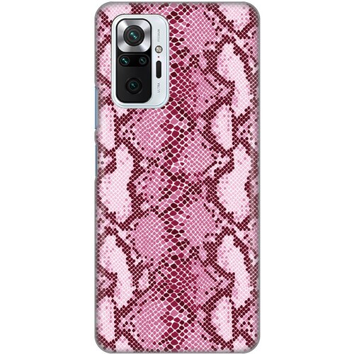 torbica silikonska print za xiaomi redmi note 10 Pro/10 pro max pink snake Slike