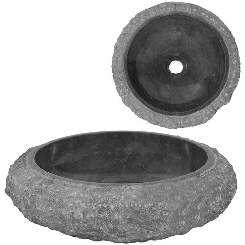 vidaXL Lavabo - Umivaonik 40 x 12 cm mramorni crni - Crna Cijene