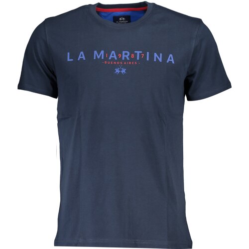 La Martina MEN&amp;amp;#39;S SHORT SLEEVE T-SHIRT BLUE Slike