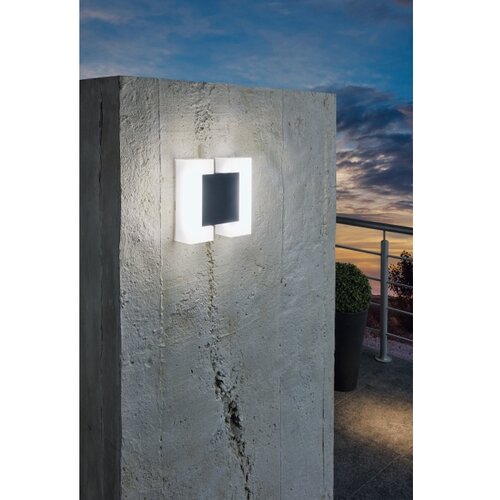 Eglo Sitia vanjska zidna/2, led, 2x4,8w, antracit/bijela Slike