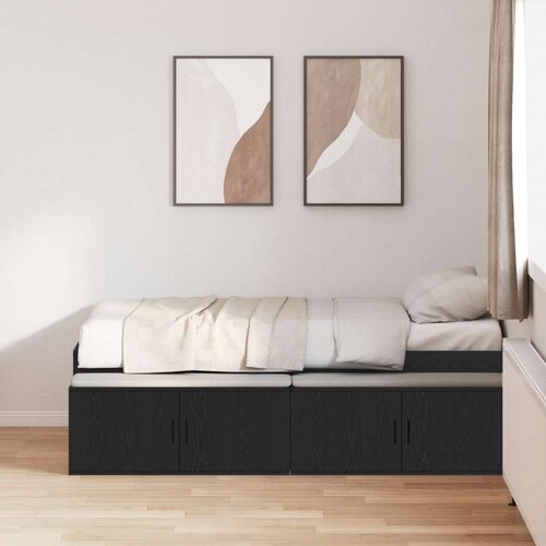  Okvir kreveta za pohranu crveni hrast 100x200 cm Cijene