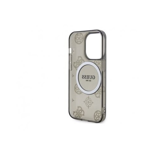 Guess Futrola za iPhone 14 Pro IML GLITTER PEONY GOLD BLACK MagSafe Cene