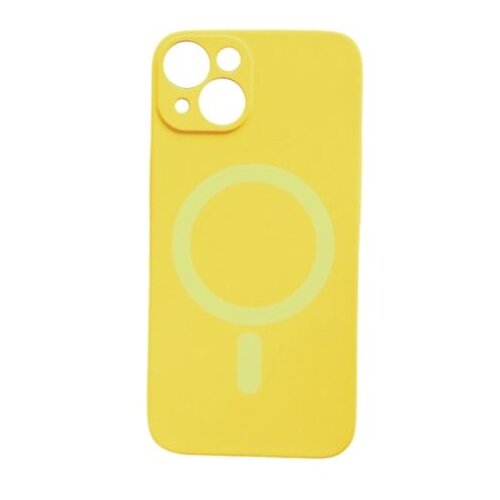 Silikonska maska magsafe color za iphone 15/ žuta Slike
