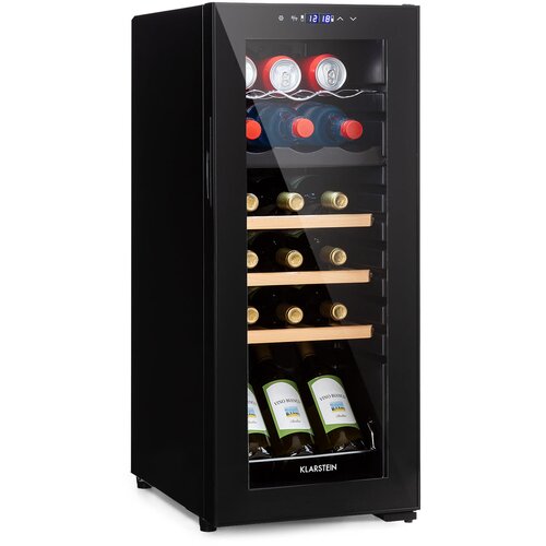 Klarstein Bovella 18 Duo+, dvo-conski hladilnik za vino, 50 l, 18 stekl., steklena vrata Cene