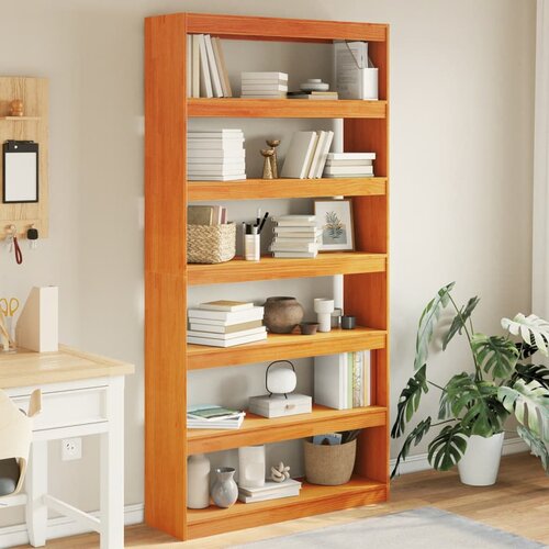 Furnova Knjižna omara/pregrada 100x30x199,5 cm trdna borovina, (21933208) Slike
