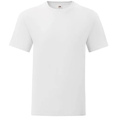 Fruit Of The Loom White men's Iconic combed cotton t-shirt with sleeve