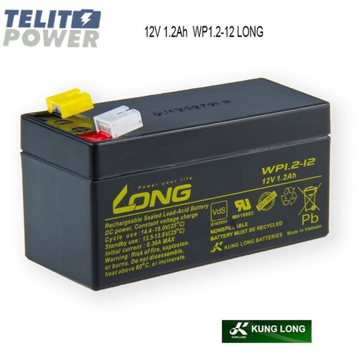 Kung Long Akumulator 12V 1.2Ah WP1.2-12 LONG F1 Slike