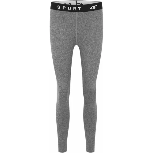 4f Sportske hlače siva melange / crna