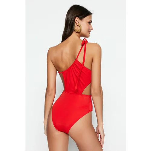 Trendyol Swimsuit - Red - Plain