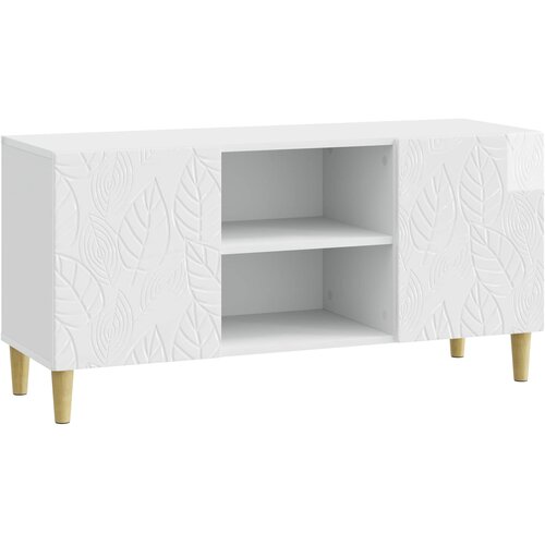 vidaXL TV omarica 102 x 34,5 x 50 cm Bela visok sijaj Inženirski les, (5000247674) Cene