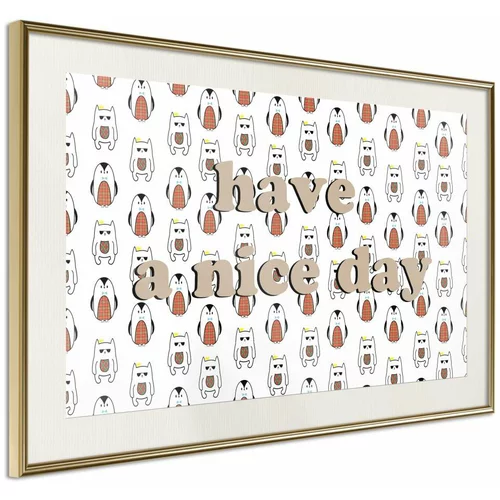  Poster - Animals Wish a Nice Day 90x60