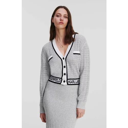 Karl Lagerfeld Pulover za žene, boja: siva, lagani