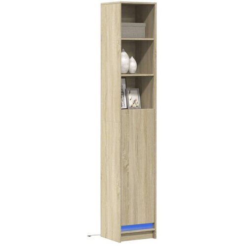  Komoda s LED svjetlima boja hrasta 36x32 5x200 cm drvena Cijene