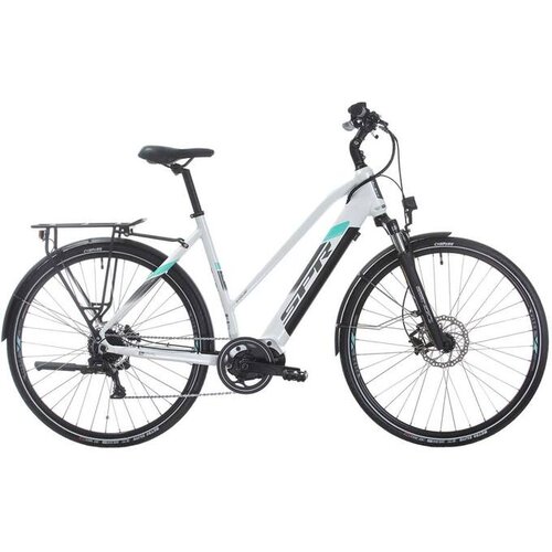 X-plorer električno kolo spr e-trekking faster lady 28, belo turkizna Slike