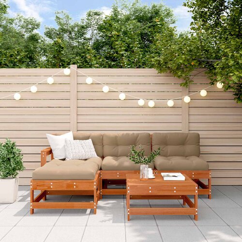 Set lounge namje&scaron;taja za vrt 5 pcs Bakarno smeđa bor Cijene